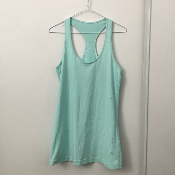 lululemon athletica Tops - Mint Lululemon Racerback Tank Top Size 10